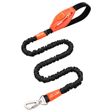 Bungee Dog Leash With Built-in Waste Bag Dispenser