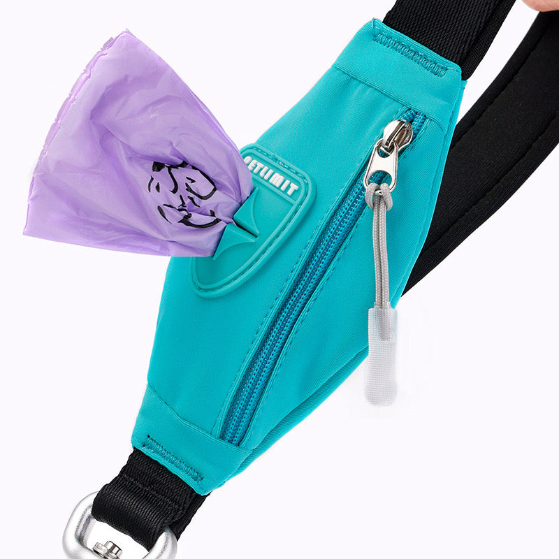 P-Leash Rope Dog Leash With Built-in Waste Bag Dispenser