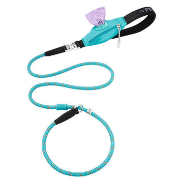 P-Leash Rope Dog Leash With Built-in Waste Bag Dispenser