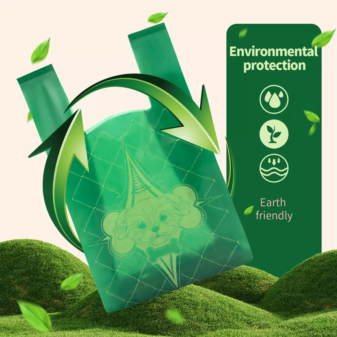 Lavender-Scented Dog Poop Bags with Handles – 120 Count, Leak-Proof & Biodegradable