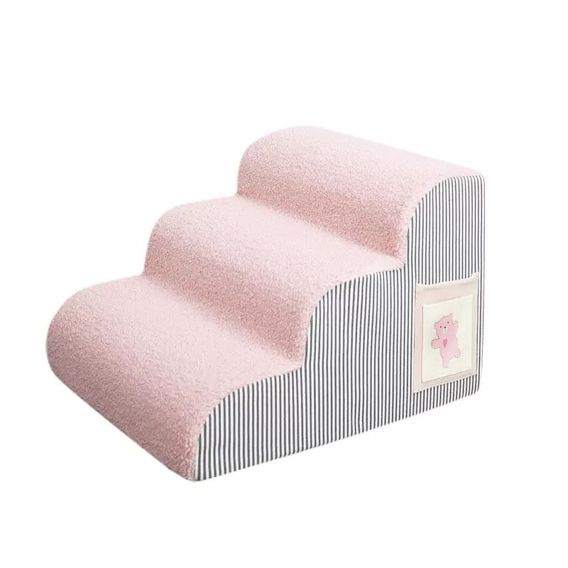 3-Step Pet Ramp for Sofa & Bed – Sturdy, Safe & Easy to Climb