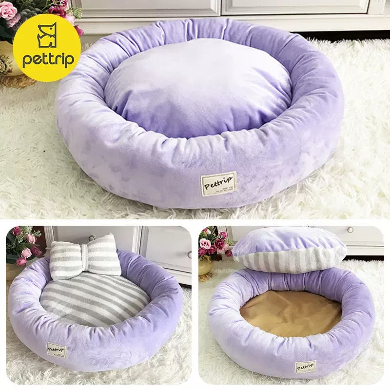 Cozy Plush Pet Bed | Warm, Comfortable & Perfect for Small Dogs & Cats