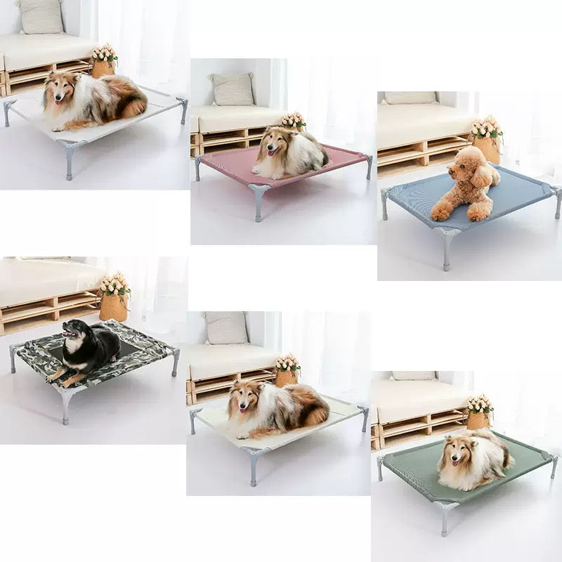 Elevated Cooling Pet Bed | Breathable, Lightweight & Portable Design