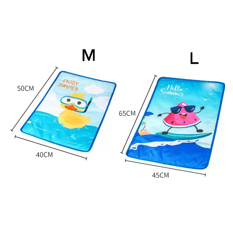 Cooling Bamboo Pet Mat - Double-Sided Summer Pad for Dogs & Cats, Breathable & Comfortable Pet Sleeping Mat