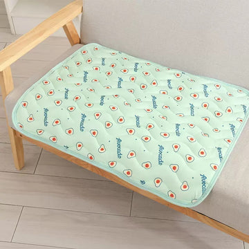 Soft & Breathable Pet Cooling Mat - Cute Printed Summer Sleeping Pad for Dogs & Cats, Machine Washable