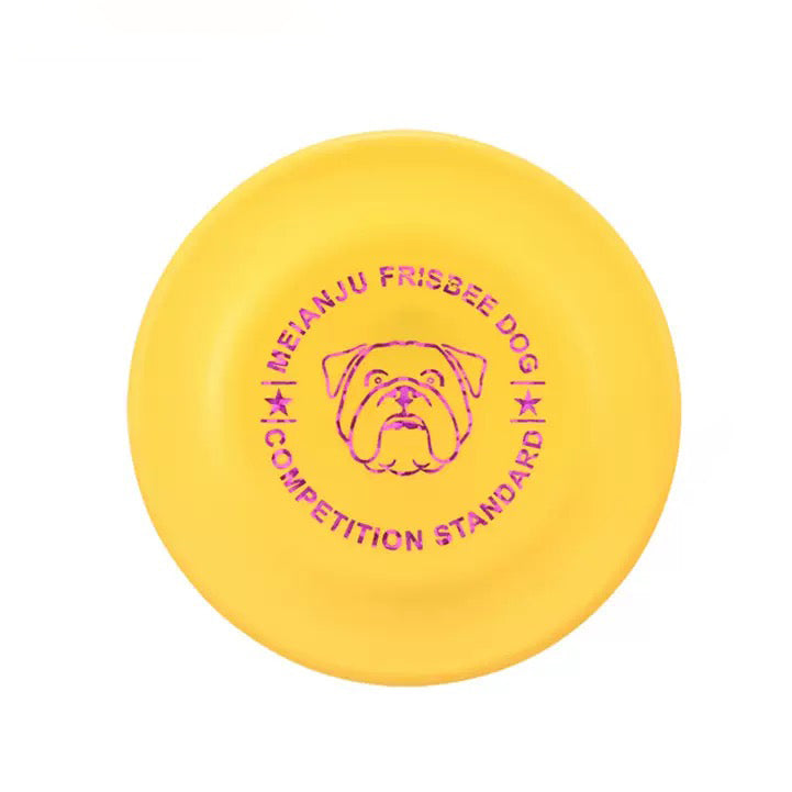 Durable Dog Frisbee - Soft Rubber Flying Disc, Bite-Resistant & Floatable, Pet Training & Outdoor Play Toy