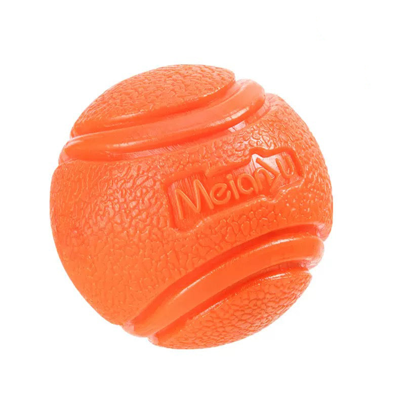 Durable Dog Chew Ball - High-Bounce Rubber Toy, Bite-Resistant & Non-Slip Design for Fetch & Training