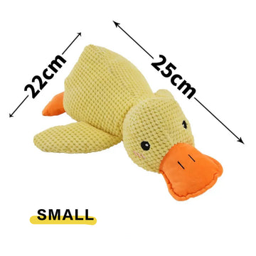 Squeaky Yellow Duck Dog Toy