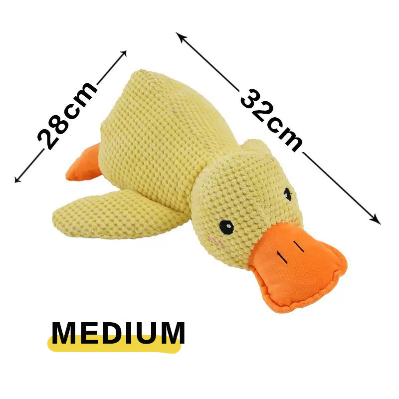 Squeaky Yellow Duck Dog Toy
