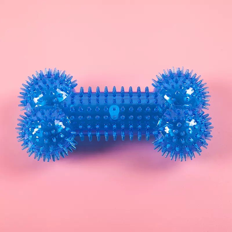 TPR Squeaky Dog Bone Toy – Durable Chew Toy for Teeth Cleaning and Interactive Play