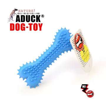 Durable TPR Dog Chew Toy – Spiky Bone Design for Dental Health & Training