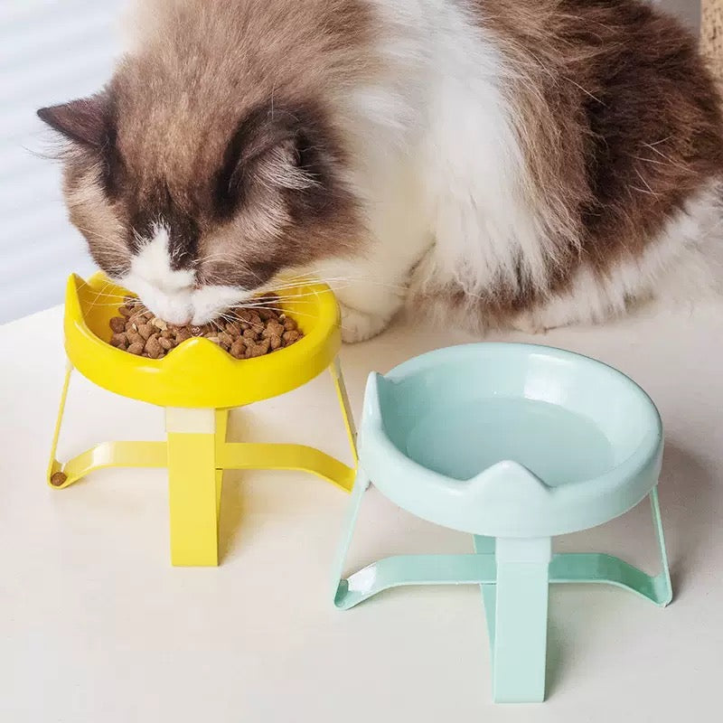 Cute Cat Ear Ceramic Pet Bowl